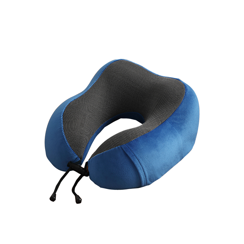 Blue U-shaped travel neck pillow variant