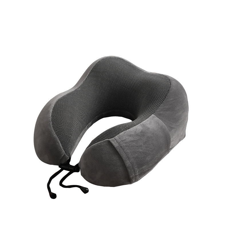 Charcoal U-shaped travel neck pillow