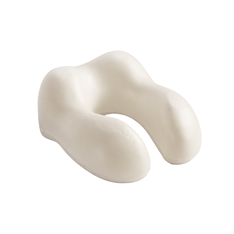 White U-shaped travel neck pillow