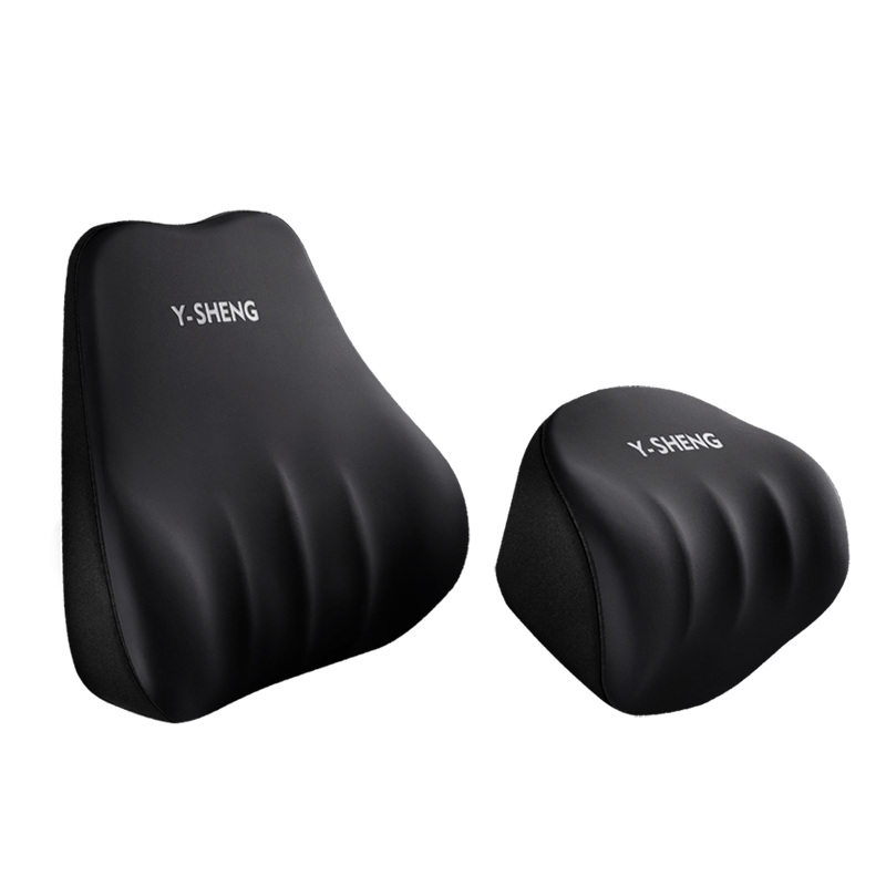Black transparent lumbar and neck support