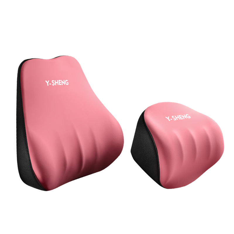 Pink transparent lumbar and neck support