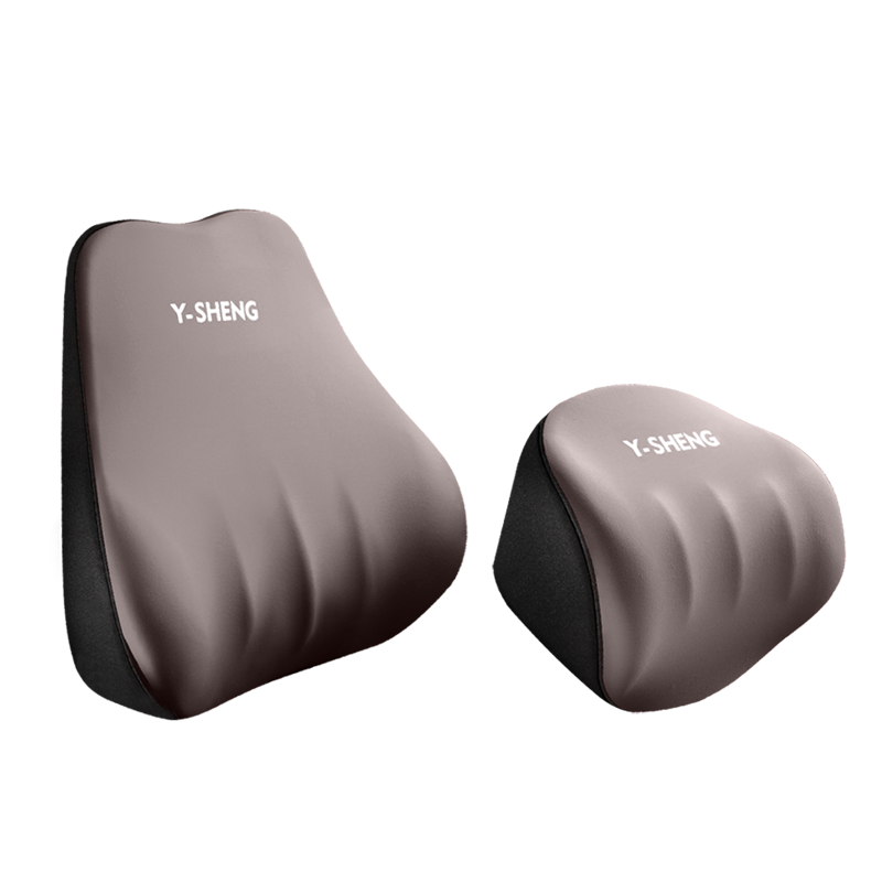 Taupe transparent lumbar and neck support