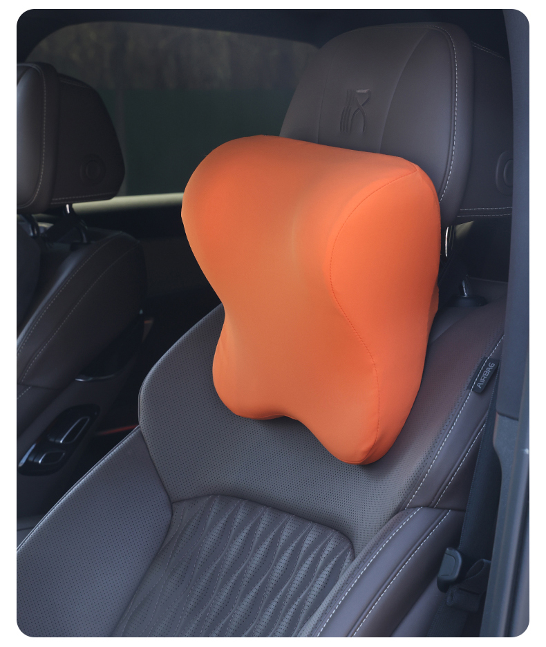 Orange car massage pillow