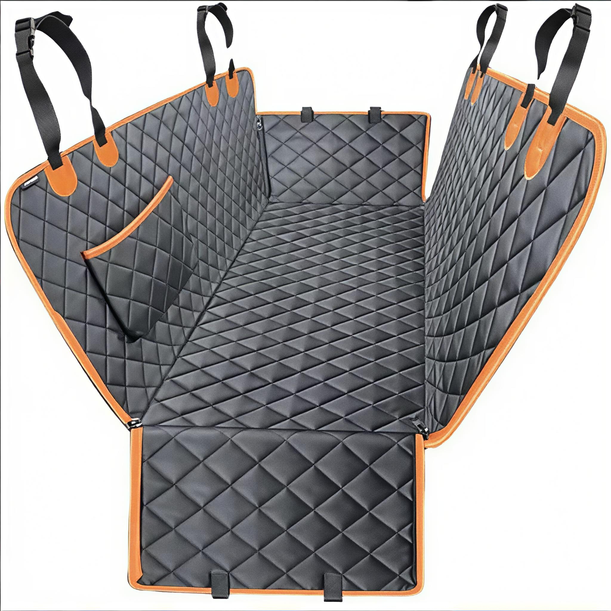 Orange trim rear seat pet cover