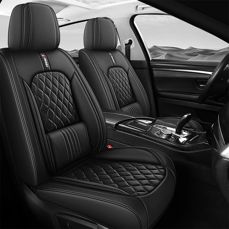 Signature Nappa leather-style custom car seat cover
