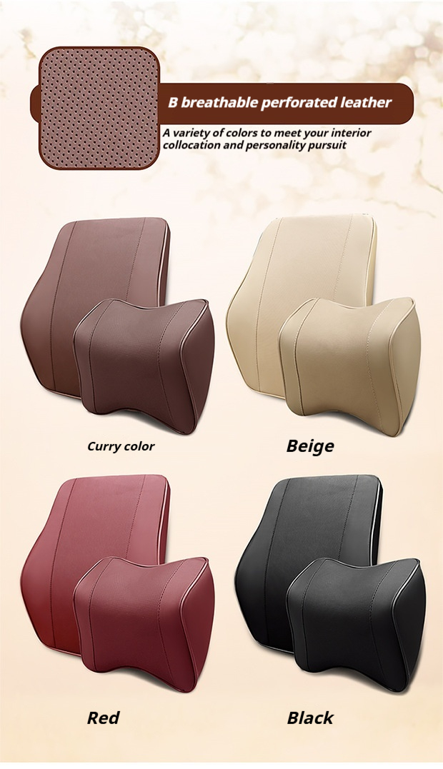 Perforated leather color options
