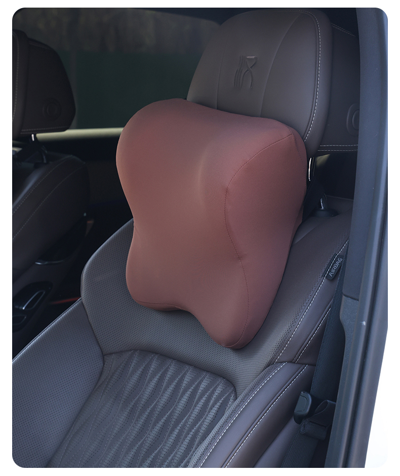 Brown car massage pillow