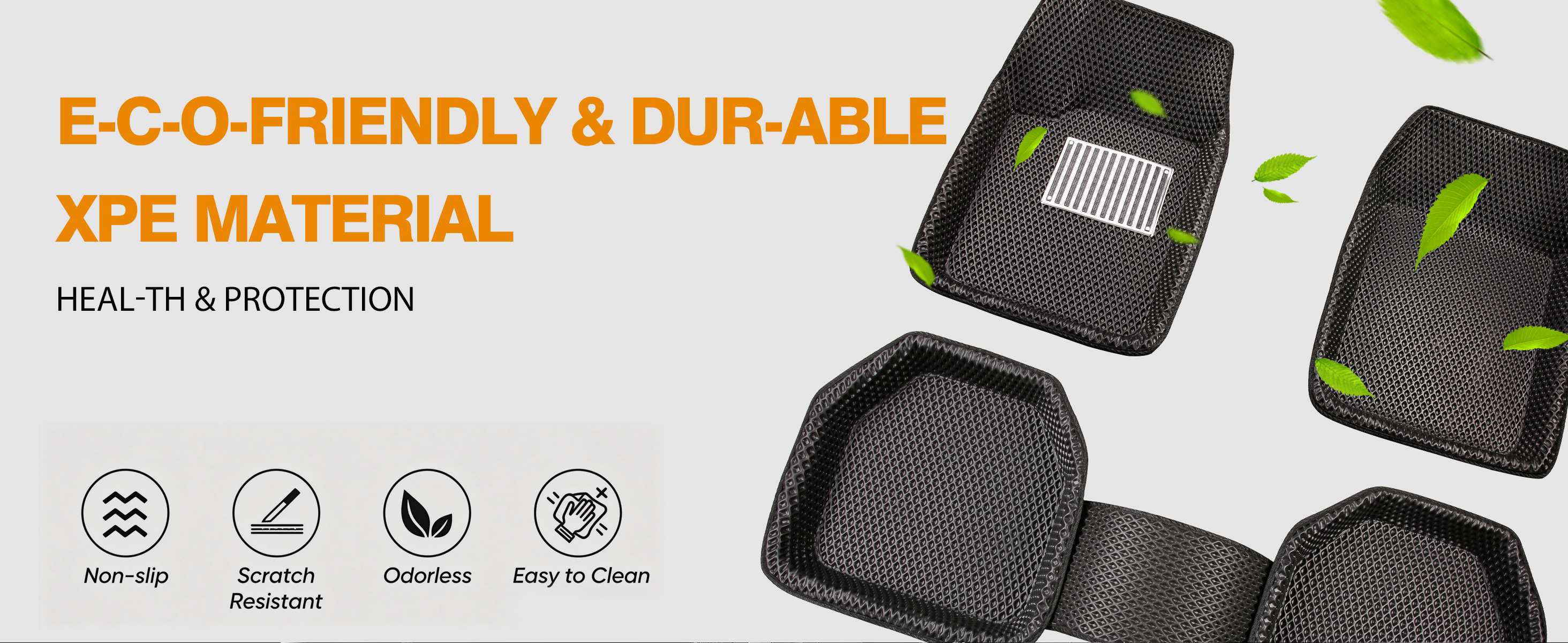 Eco-friendly durable XPE material floor mat
