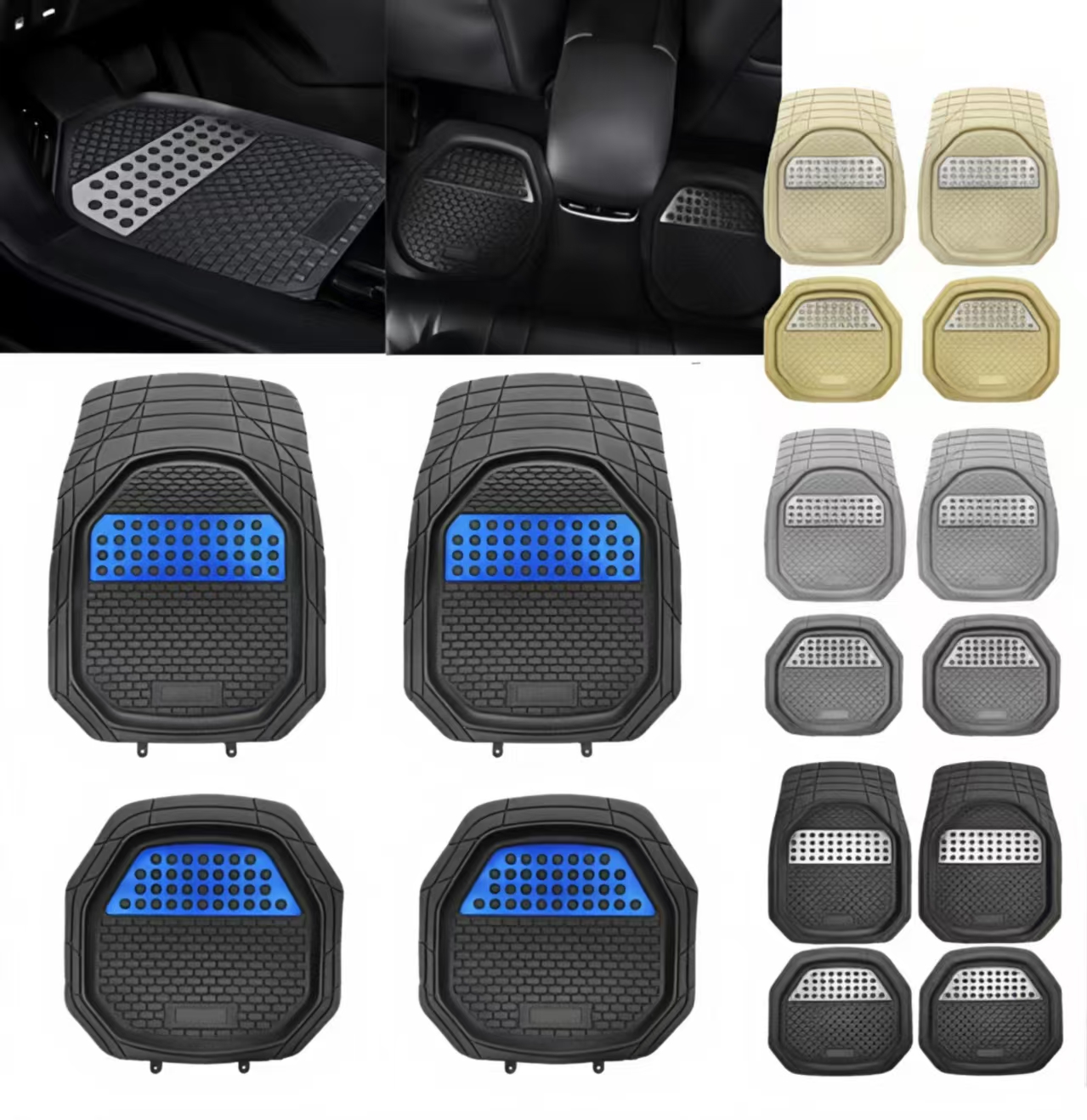 GL002 diamond basin floor mat collection