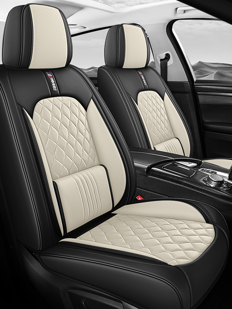 Nappa Leather Diamond Fixed-Lumbar Car Seat Covers