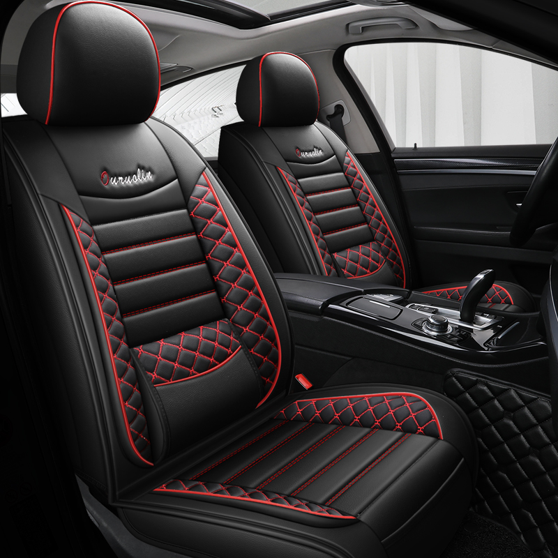 Nappa Leather Diamond Stitch Car Seat Covers